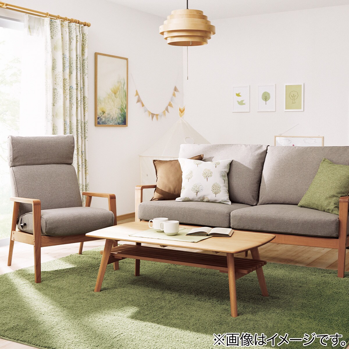 クッションカバー(ラミーフ2 GR 45×45cm) | ニトリネット【公式】 家具