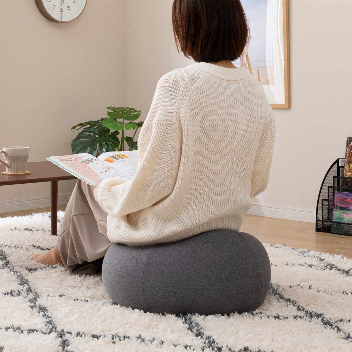 ミニビーズクッション専用カバー(N-ユニ GY)通販 ニトリネット【公式】 家具・インテリア通販