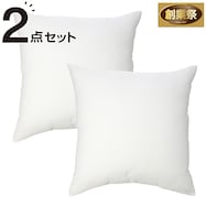 クッション 本体 2点セット(フンワリツツミコム2 45x45)