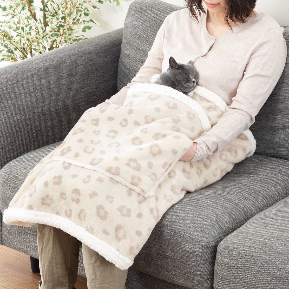 ペットが入れるひざ掛け レパードi 通販 ニトリネット 公式 家具 インテリア通販