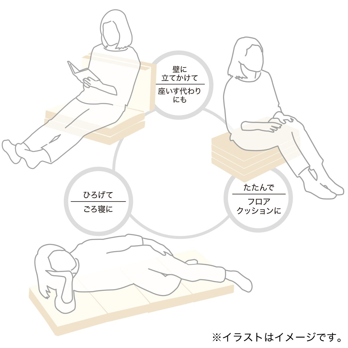 4つ折りマットレス リーフ N 通販 ニトリネット 公式 家具 インテリア通販 4つ折りマットレス リーフ N 通販 ニトリネット 公式 家具 インテリア通販