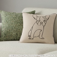 クッションカバー(BU001/ツイード調 TW004 GR 45×45cm)