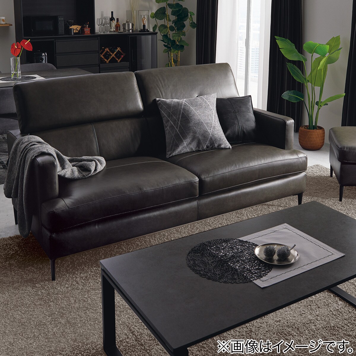 クッションカバー(シェニールラインSL001 GY 45×45cm) | ニトリネット クッションカバー(シェニールラインSL001 GY 45×45cm) | ニトリネット