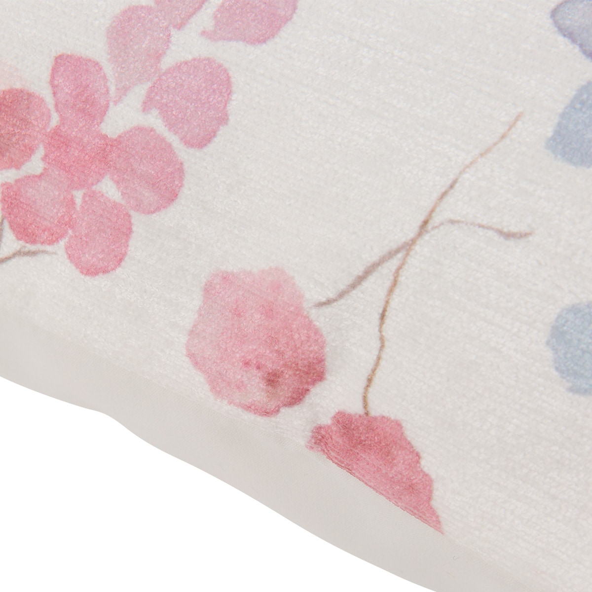 210系  ⭐️ 6枚セット ⭐︎ 白い 花柄 クッションカバー 水彩画風 クッションカバー(シェニール水彩 WC001 45×45cm) | ニトリネット