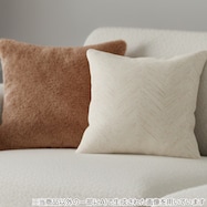 クッションカバー(グリーン BT001/ラメ シェブロン 45×45cm)