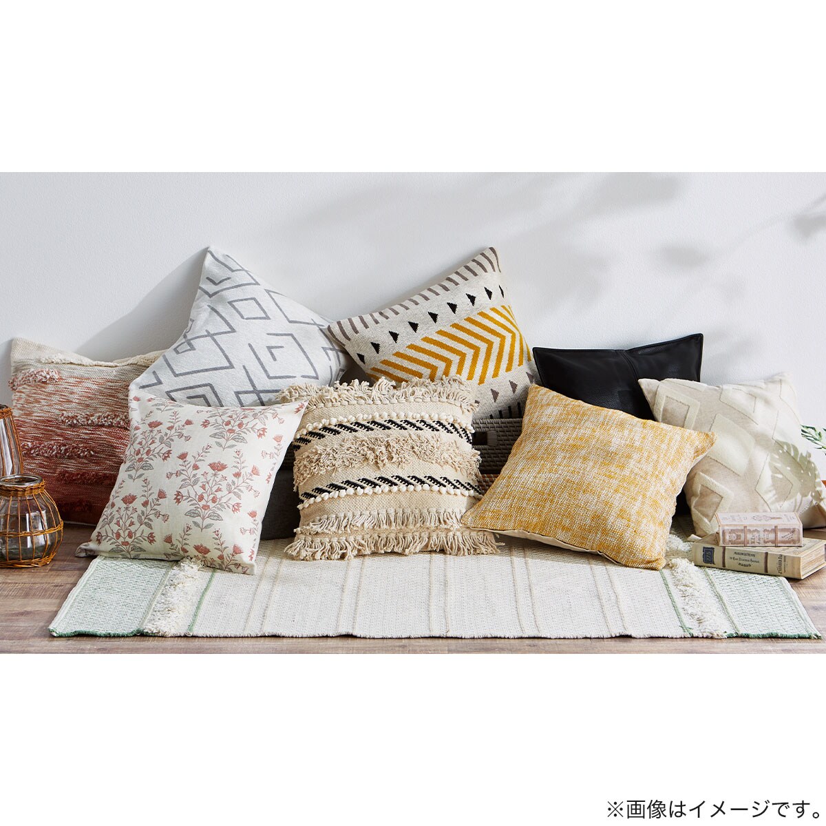 フィリコクッションカバーのみ新品 クッションカバー | おしゃれ コットン | 45×45cm | 村上生太郎 | 盆栽