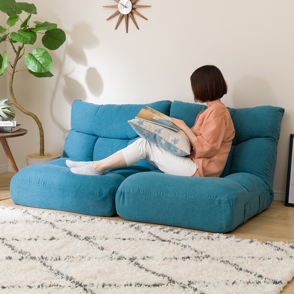 つながるポケットコイル座椅子 レガ Dbr 通販 ニトリネット 公式 家具 インテリア通販