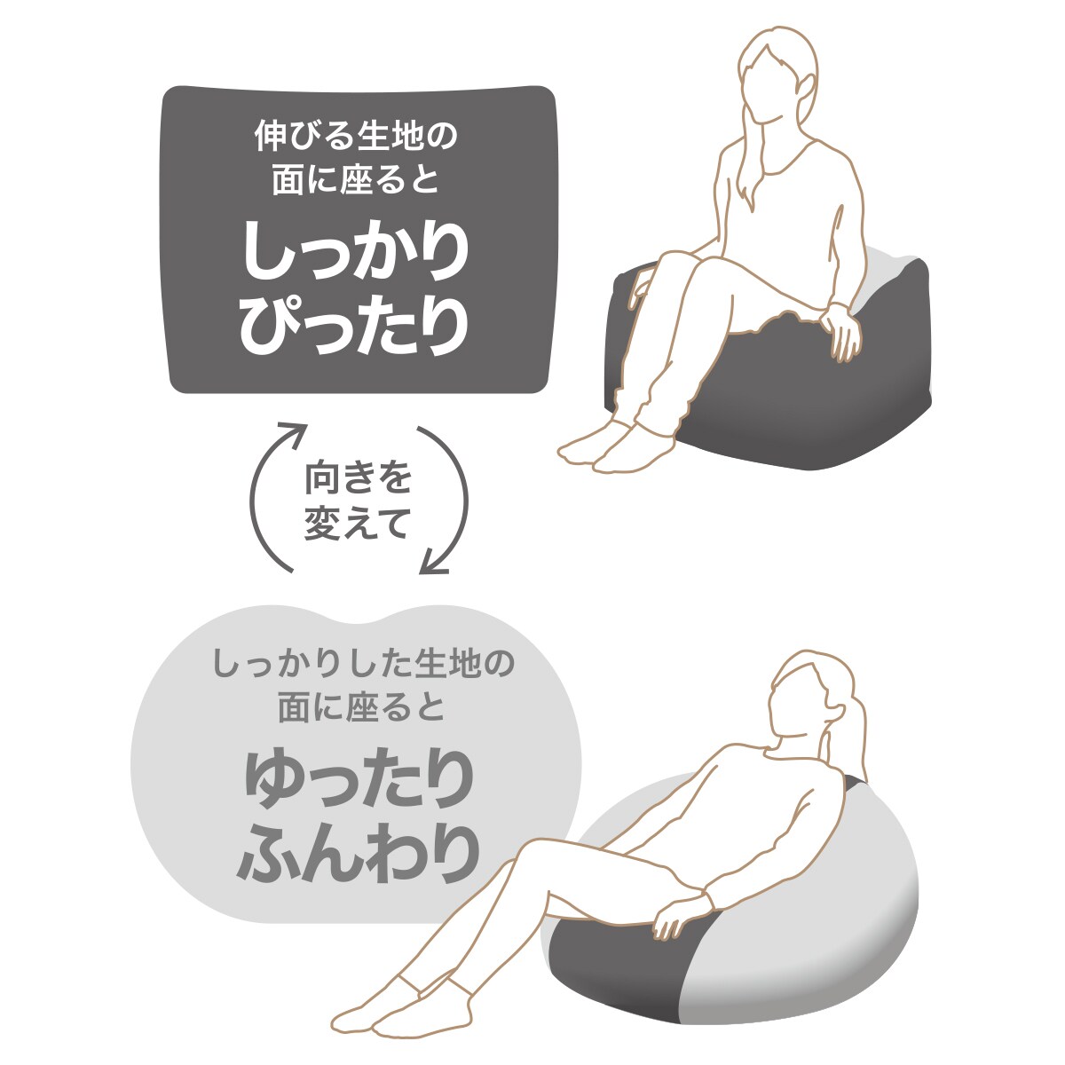 ビーズソファカバー 標準サイズ専用カバー(NWSP2208GY)通販 | ニトリネット【公式】 家具・インテリア通販