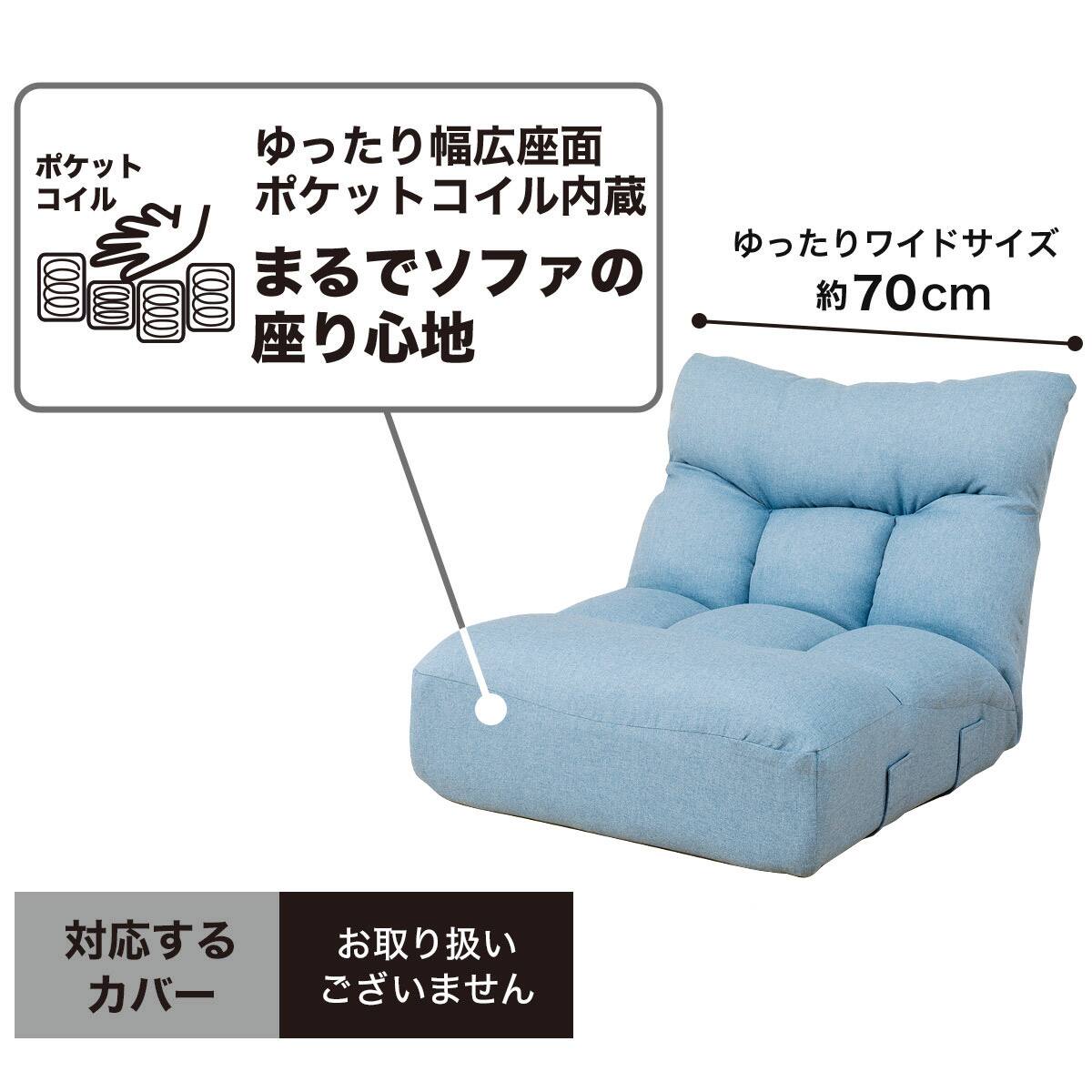 つながるワイドポケットコイル座椅子　ロダワイド　　R-188 7811057-01.jpg