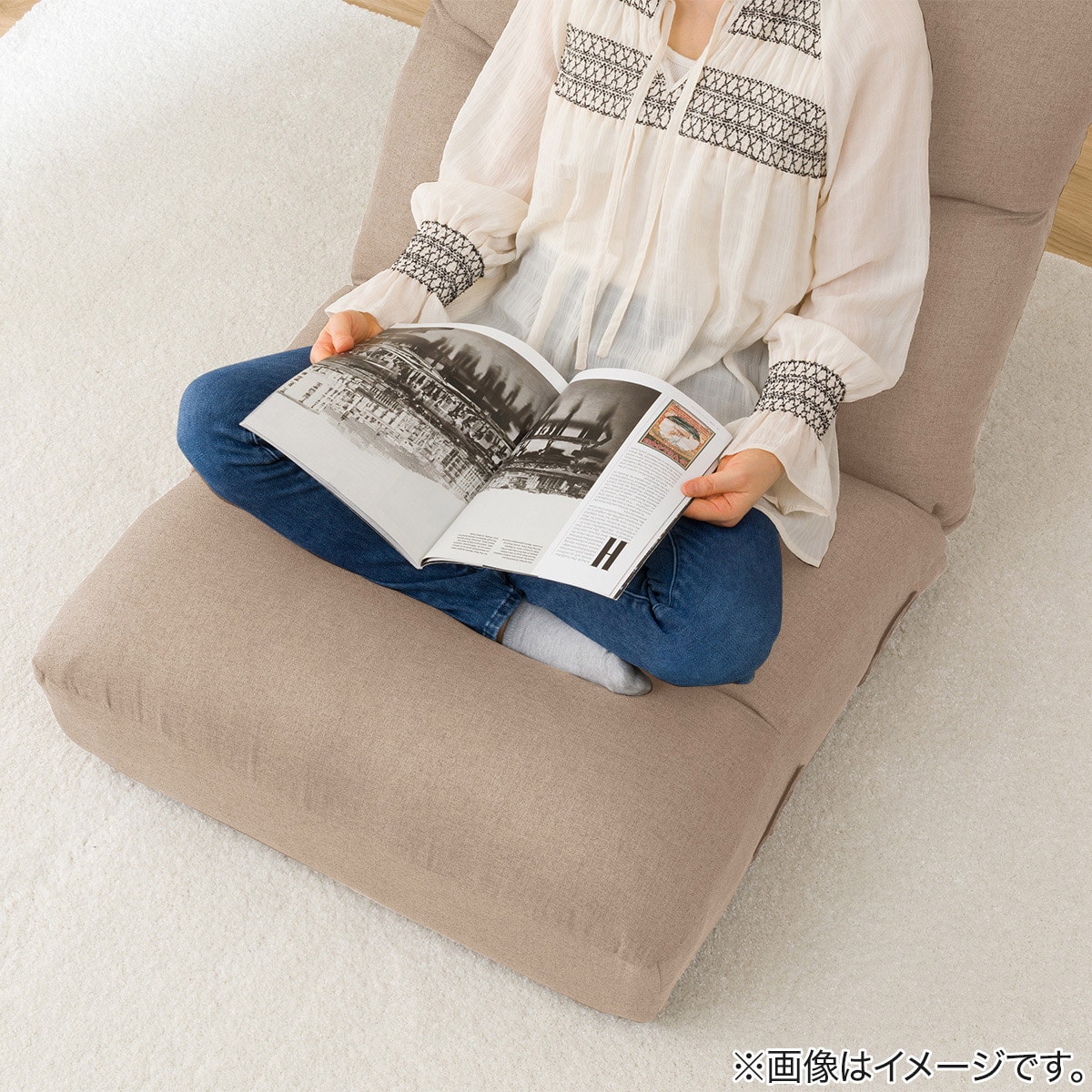 つながるワイドポケットコイル座イス 2個セット(ロダ ワイドBE