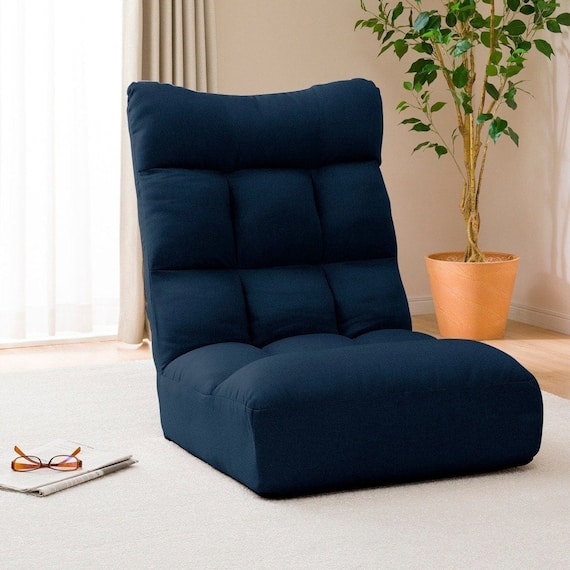 つながるハイバックポケットコイル座椅子(ロダトール ネイビー) 1枚目画像