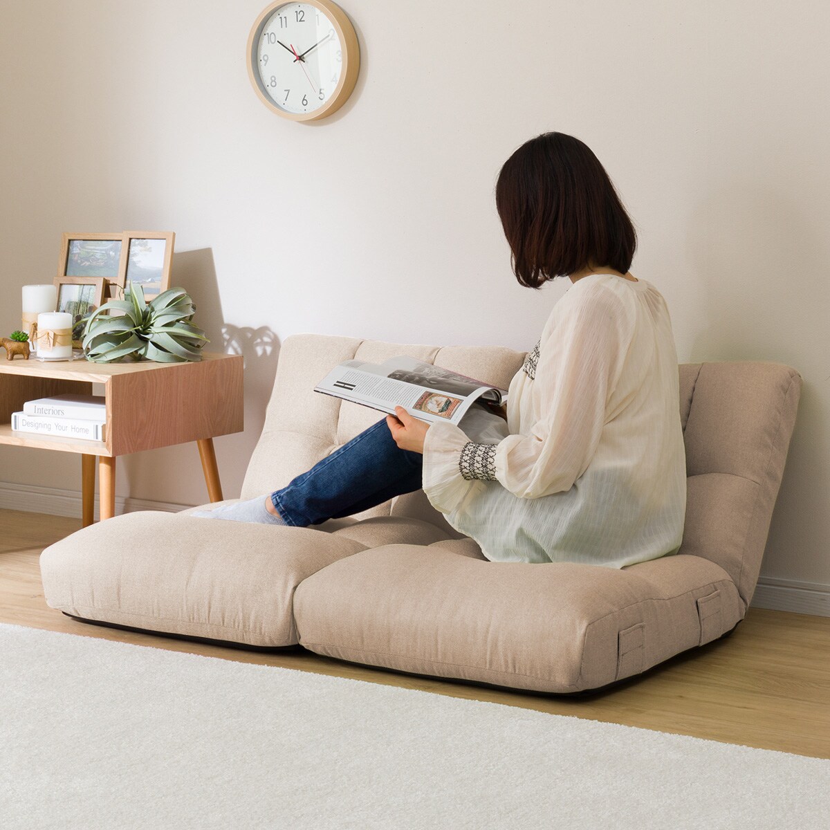 つながるポケットコイル座椅子(ロダ BE)通販 | ニトリネット【公式】 家具・インテリア通販