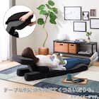 ゲーミング座椅子 専用テーブルカバー付(LC-B12TAB GY) 6枚目画像