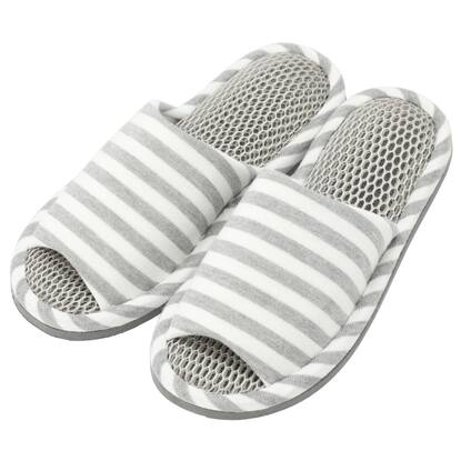 スリッパ メッシュ I ボーダー Gy L 通販 ニトリネット 公式 家具 インテリア通販