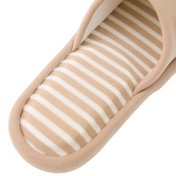 スリッパ 4点セット(リボタン2 BE F) 4枚目画像