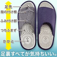 スリッパ(アシツボ ストライプ)