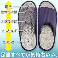 スリッパ(アシツボ ストライプ)