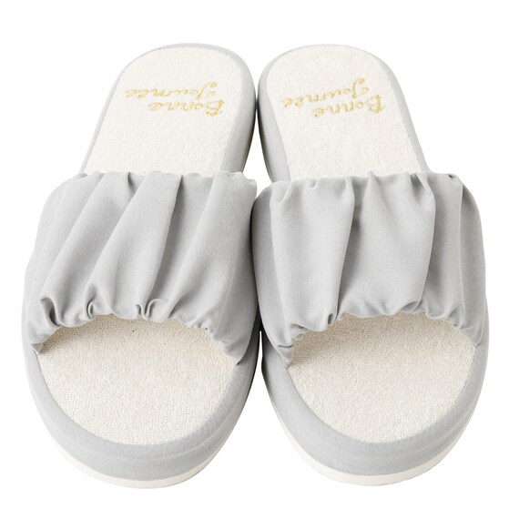 ルームサンダル(ギャザ GA2401 グレー M) 2枚目画像