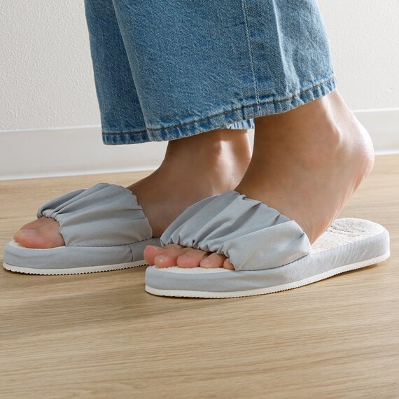 ルームサンダル(ギャザ GA2401 グレー M) 7枚目画像