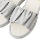 ルームサンダル(ギャザ GA2401 グレー M) 9枚目画像