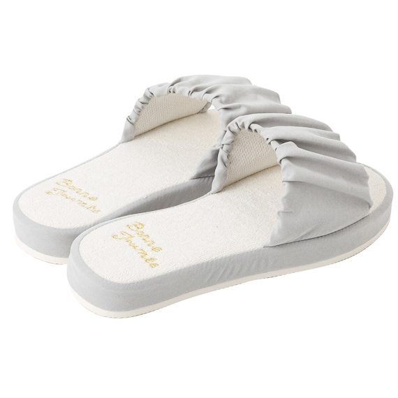 ルームサンダル(ギャザ GA2401 グレー M) 12枚目画像