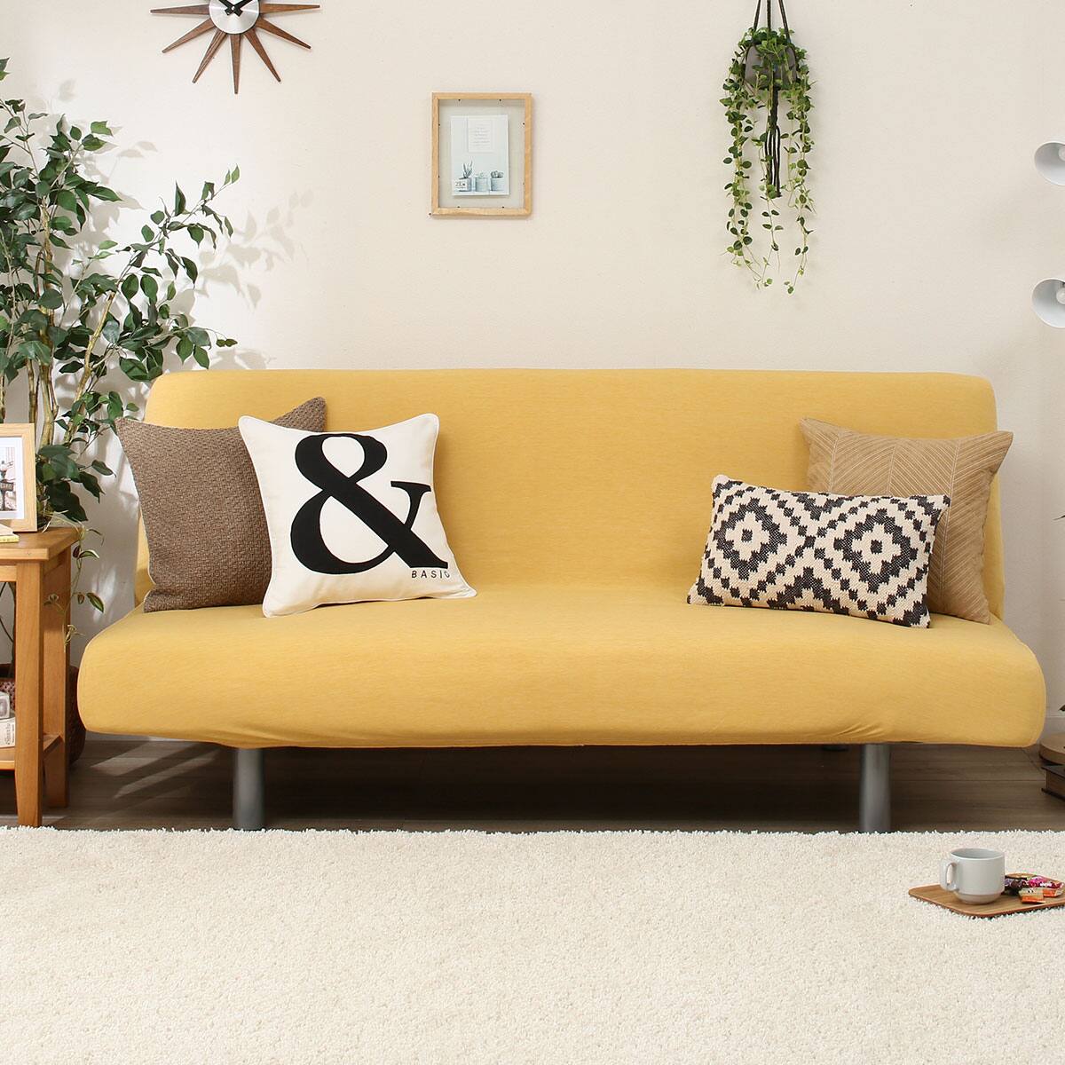 ストレッチソファベッドカバー モク 通販 ニトリネット 公式 家具 インテリア通販