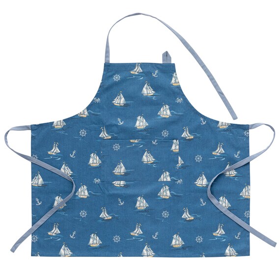 首掛けエプロン(IN ヨットガラ RK05) 2枚目画像