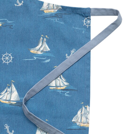 首掛けエプロン(IN ヨットガラ RK05) 5枚目画像