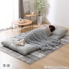 カジュアルソファ(CS-N02KID GY)+カバー(FT03 プレーン BR) 2点セット 16枚目画像