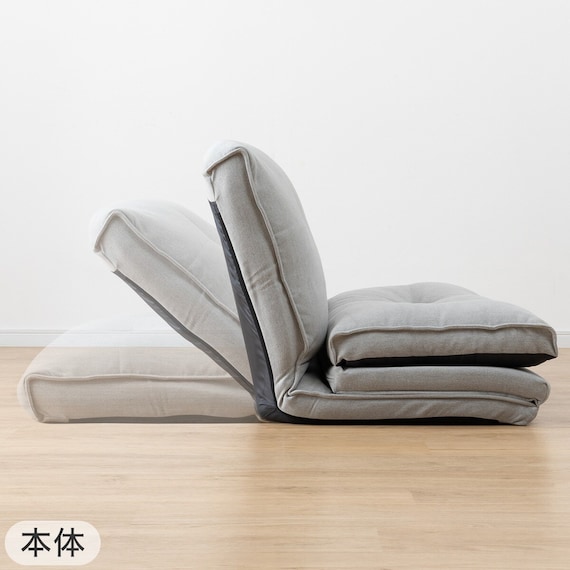 カジュアルソファ(CS-N02KID GY)+カバー(FT03 プレーン BR) 2点セット 21枚目画像