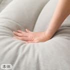 カジュアルソファ(CS-N02KID GY)+カバー(FT03 プレーン BR) 2点セット 23枚目画像