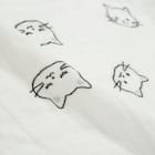 ガーゼブランケット(ネコ GY) 5枚目画像