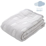 やわらかガーゼブランケット(ロクジュウ クモ GY)