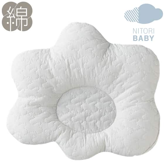 ふっくら、さらさらキルトシリーズ(イブル) ベビー枕(くも) 1枚目画像