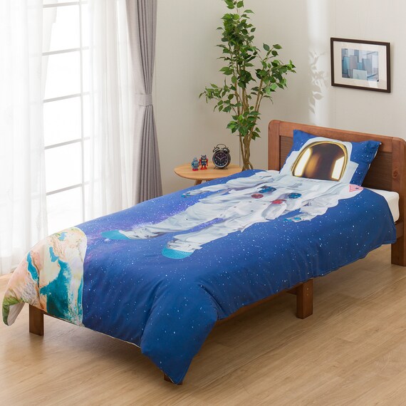 掛けカバー・枕カバー2点セット シングル(スペース2) 3枚目画像