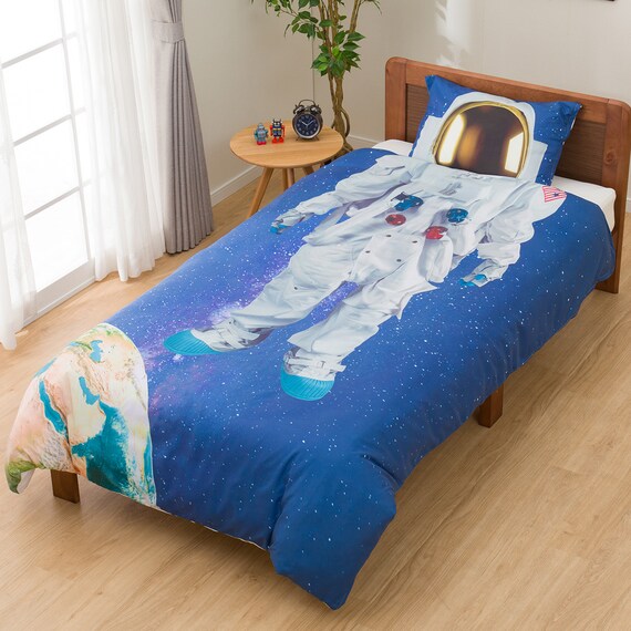 掛けカバー・枕カバー2点セット シングル(スペース2) 4枚目画像