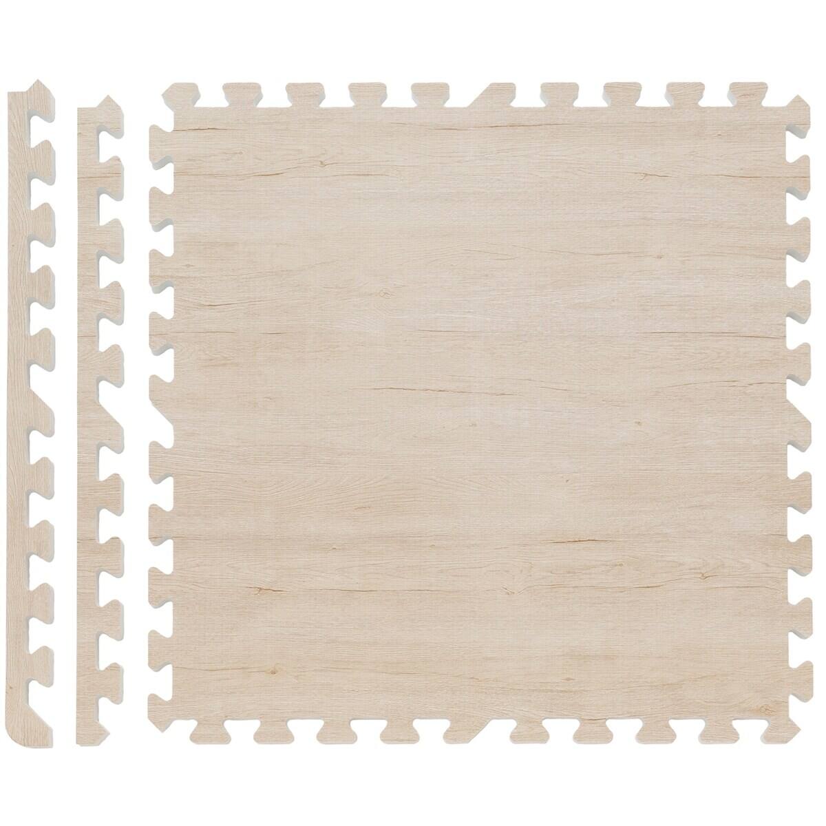 弾力に優れている木目調パズルマット 16pフチツキ Na 通販 ニトリネット 公式 家具 インテリア通販