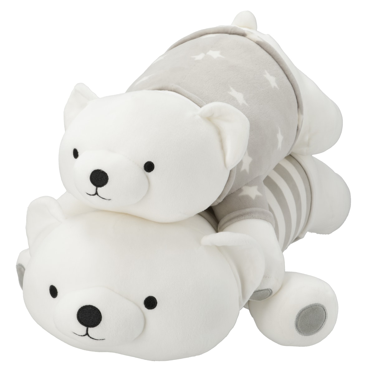 ニトリ白いクマのぬいぐるみ ストライプ新品未使用 廃盤値下げ ぬいぐるみ(クマ WH L BE02) | ニトリネット【公式】 家具