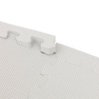 極厚2cm パズルマット 9枚 フチ付き 抗菌・裏面滑り止め 約0.4帖(ライトグレー PZ002 29.5×29.5cm) 8枚目画像