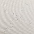 極厚2cm パズルマット 9枚 フチ付き 抗菌・裏面滑り止め 約0.4帖(ライトグレー PZ002 29.5×29.5cm) 9枚目画像
