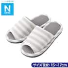 キッズ用メッシュスリッパ S 15-17cm (Nクール GY SA01 S) 1枚目画像