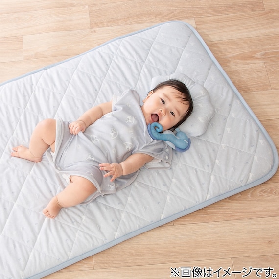 洗える ひんやりおひるねマット(NクールSP BL WL01 C-G) 70×120cm 2枚目画像