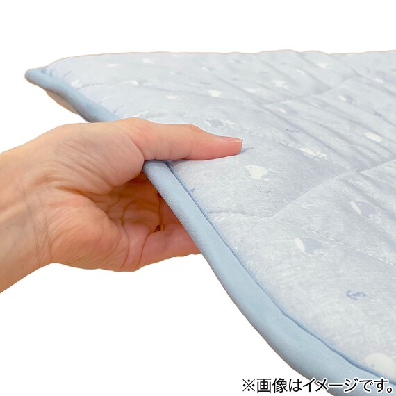 洗える ひんやりおひるねマット(NクールSP BL WL01 C-G) 70×120cm 8枚目画像