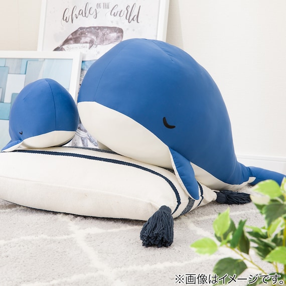 ひんやりぬいぐるみ クジラ L(Nクールクジラ L FA01 C-G) 11枚目画像