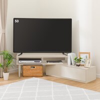 伸長式テレビ台(ローボード GA101 EX100 WW)
