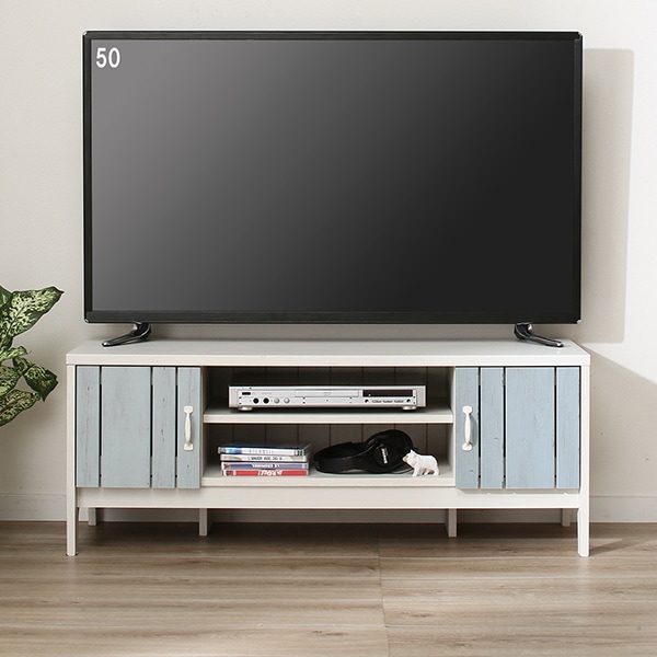 テレビ台(ローボードマリーナ 4511D WW&BL)