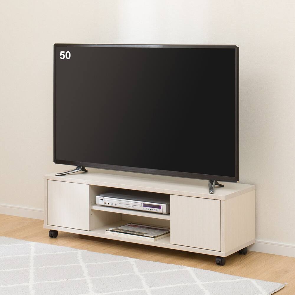 北海道 千歳市/恵庭市 近郊配送可能 大型 テレビボード ホワイト 