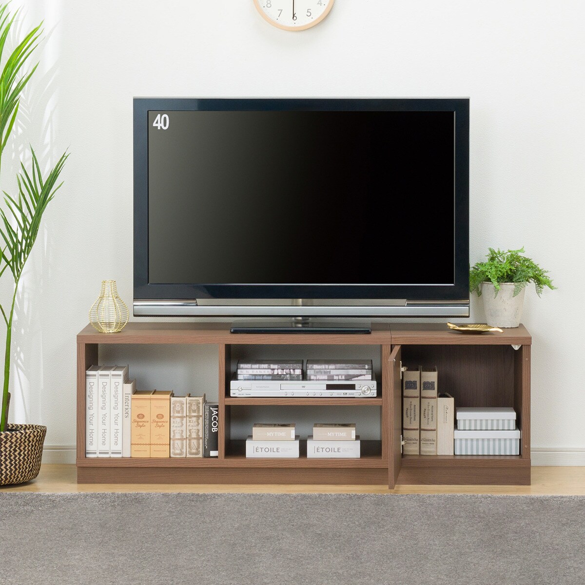 【東京都23区配送無料】ニトリ　テレビボード　ロー　陳列　棚　木製　サイド　飾り 東京都23区配送無料】ニトリ テレビボード ロー 陳列 棚 木製
