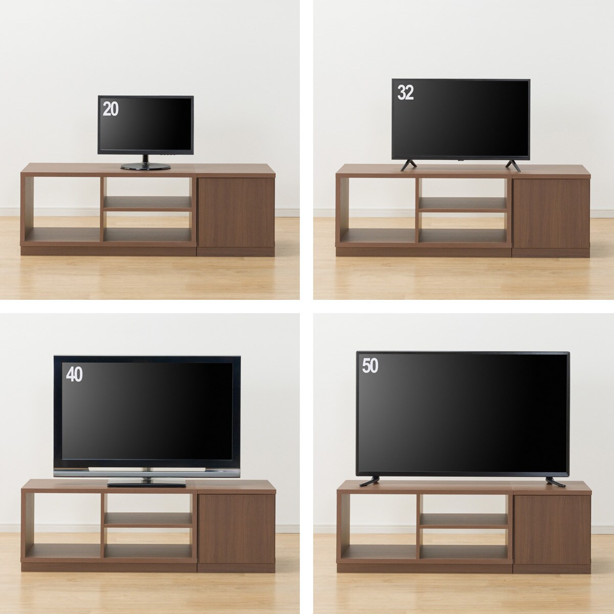 ローボードTU01セット(ローボード90/サイドBOX 40扉 MBR
