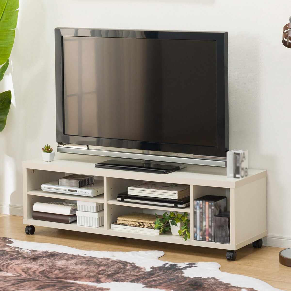 ニトリ テレビボード カーシー ホワイト テレビ台 ニトリ ローボード（Nカーシー120）